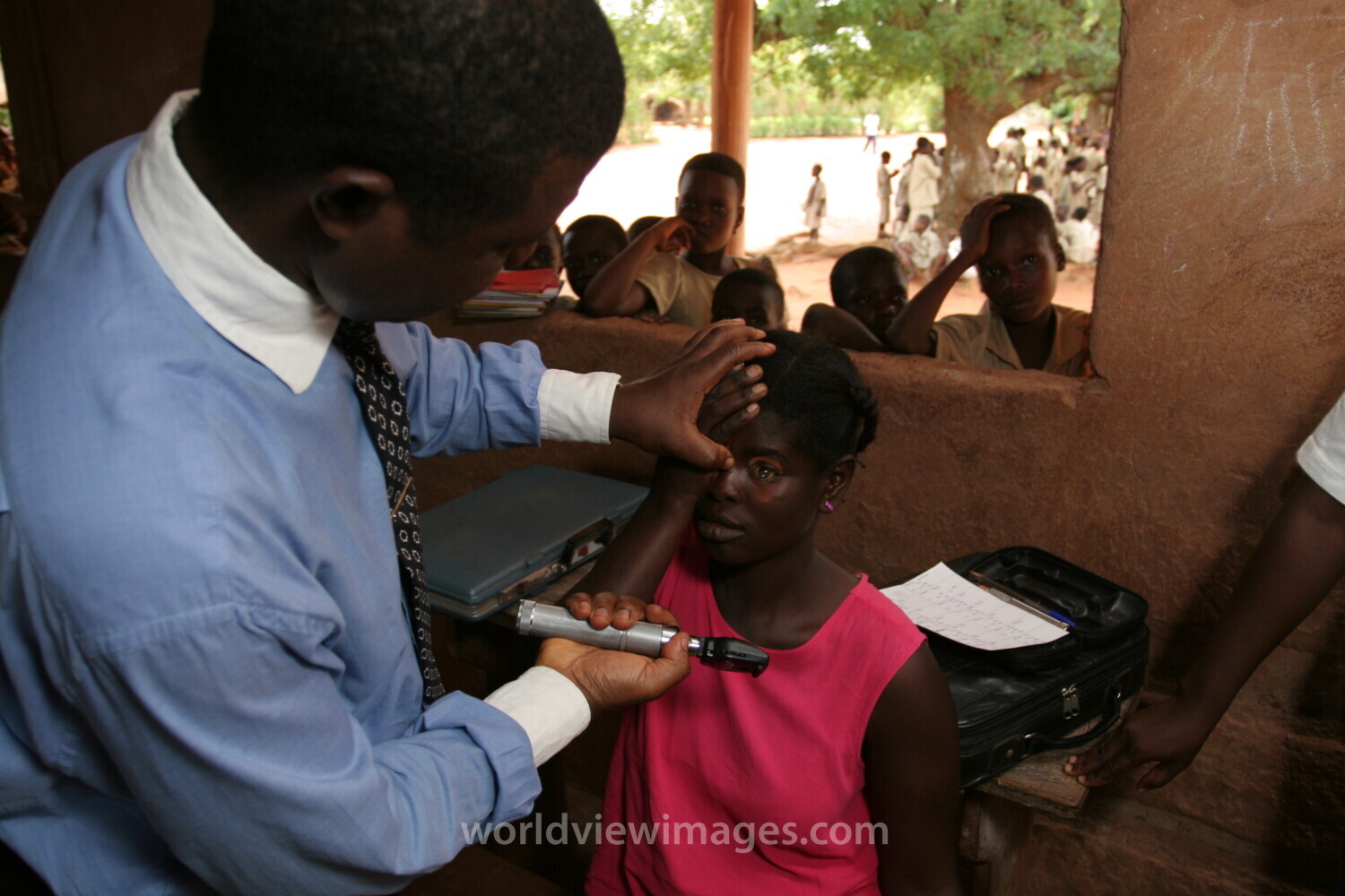 Eye Exams in a Rural village in Togo, Africa