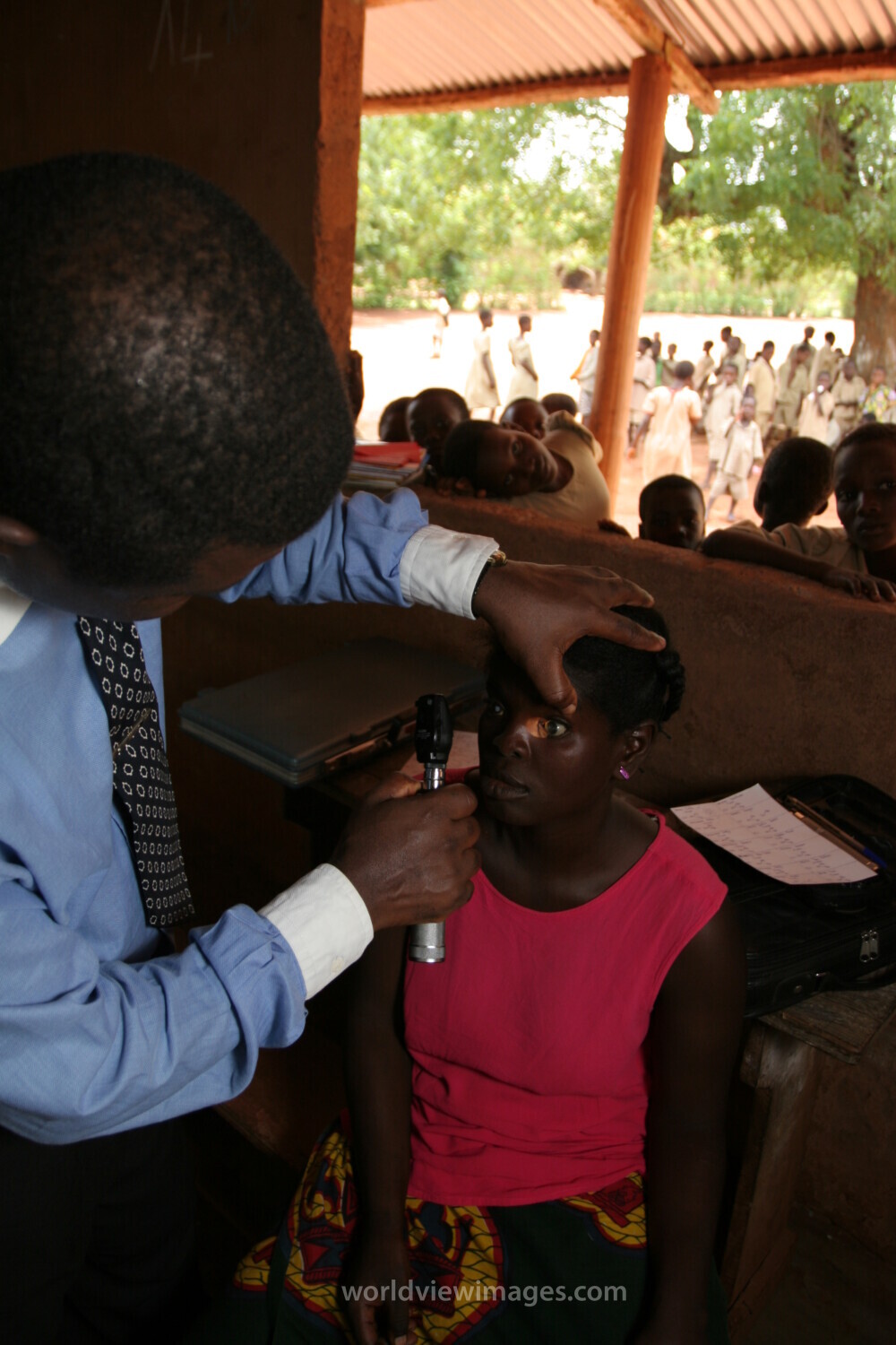 Eye Exams in a Rural village in Togo, Africa
