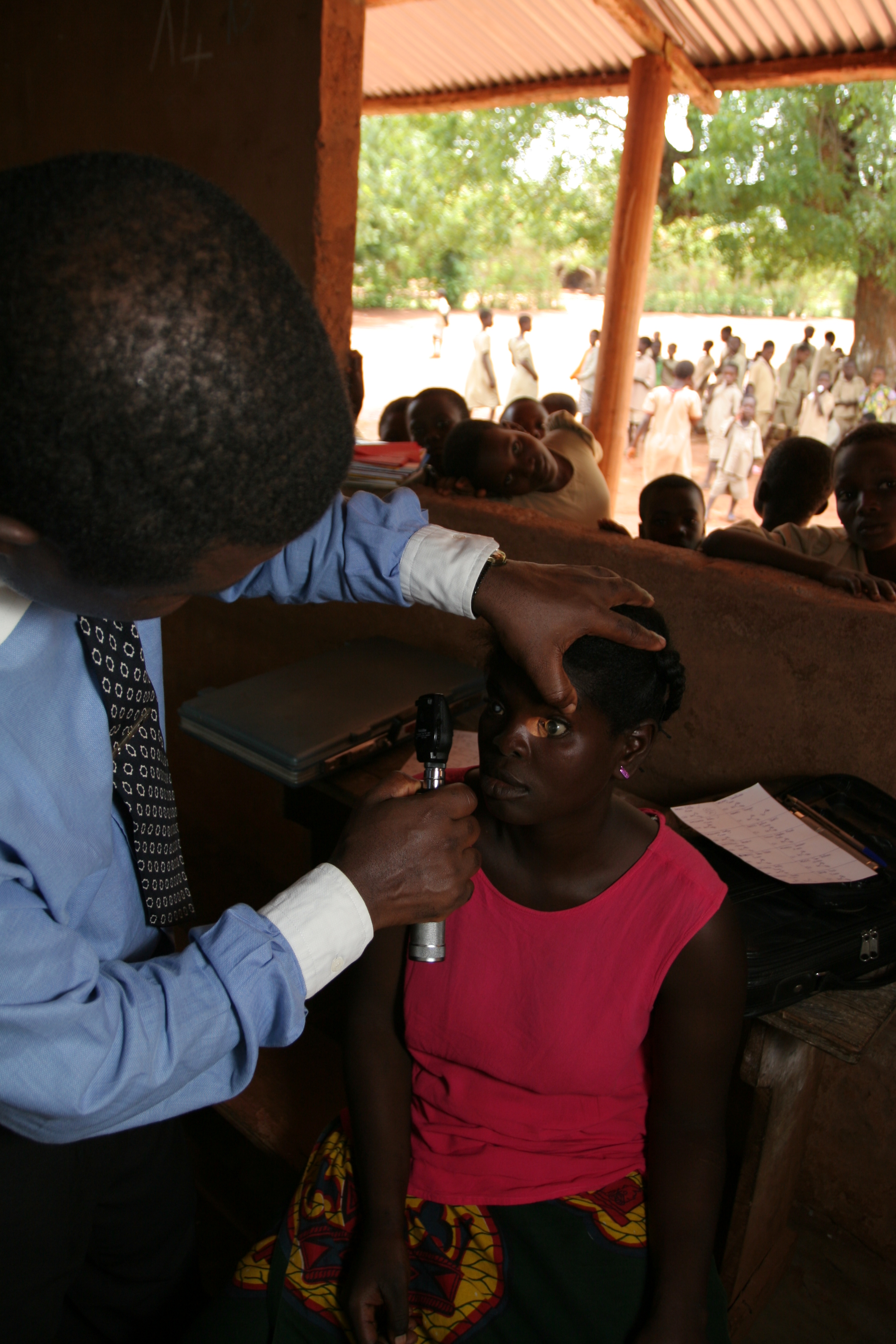 Eye Exams in a Rural village in Togo, Africa