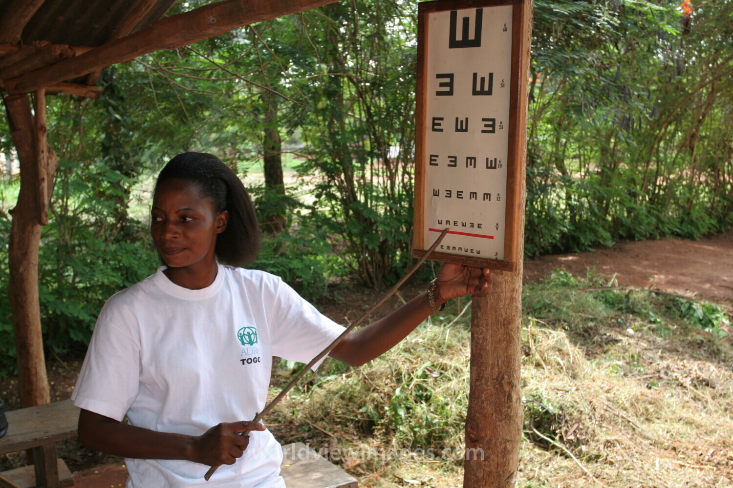 Eye Exams in a Rural village in Togo, Africa
