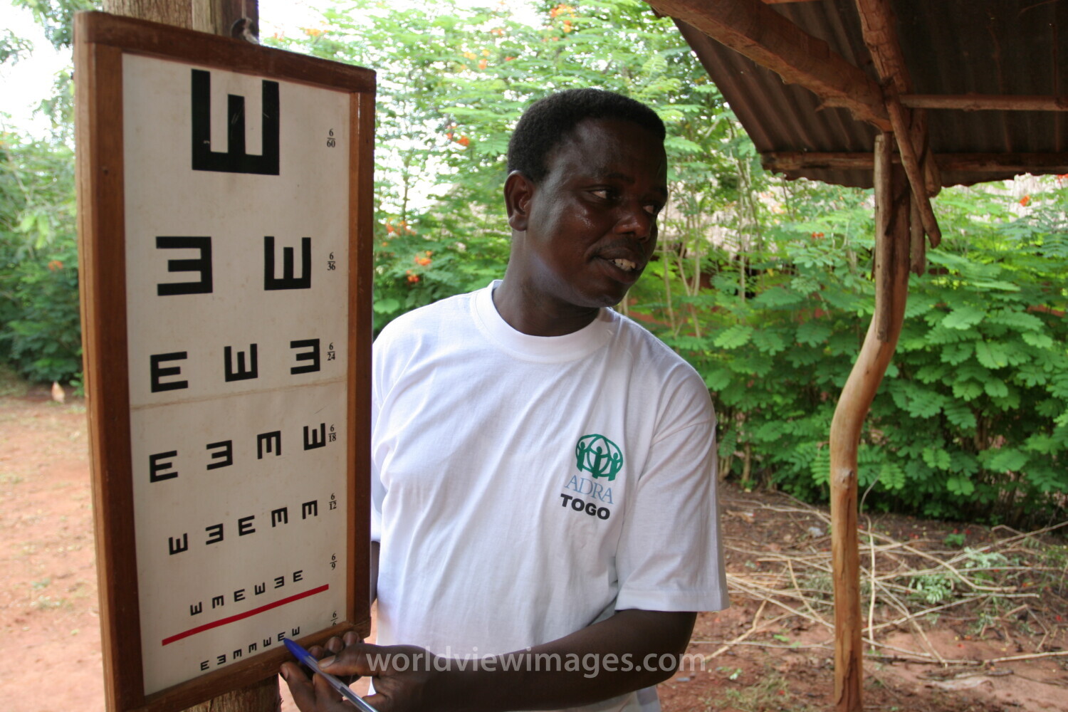 Eye Exams in a Rural village in Togo, Africa