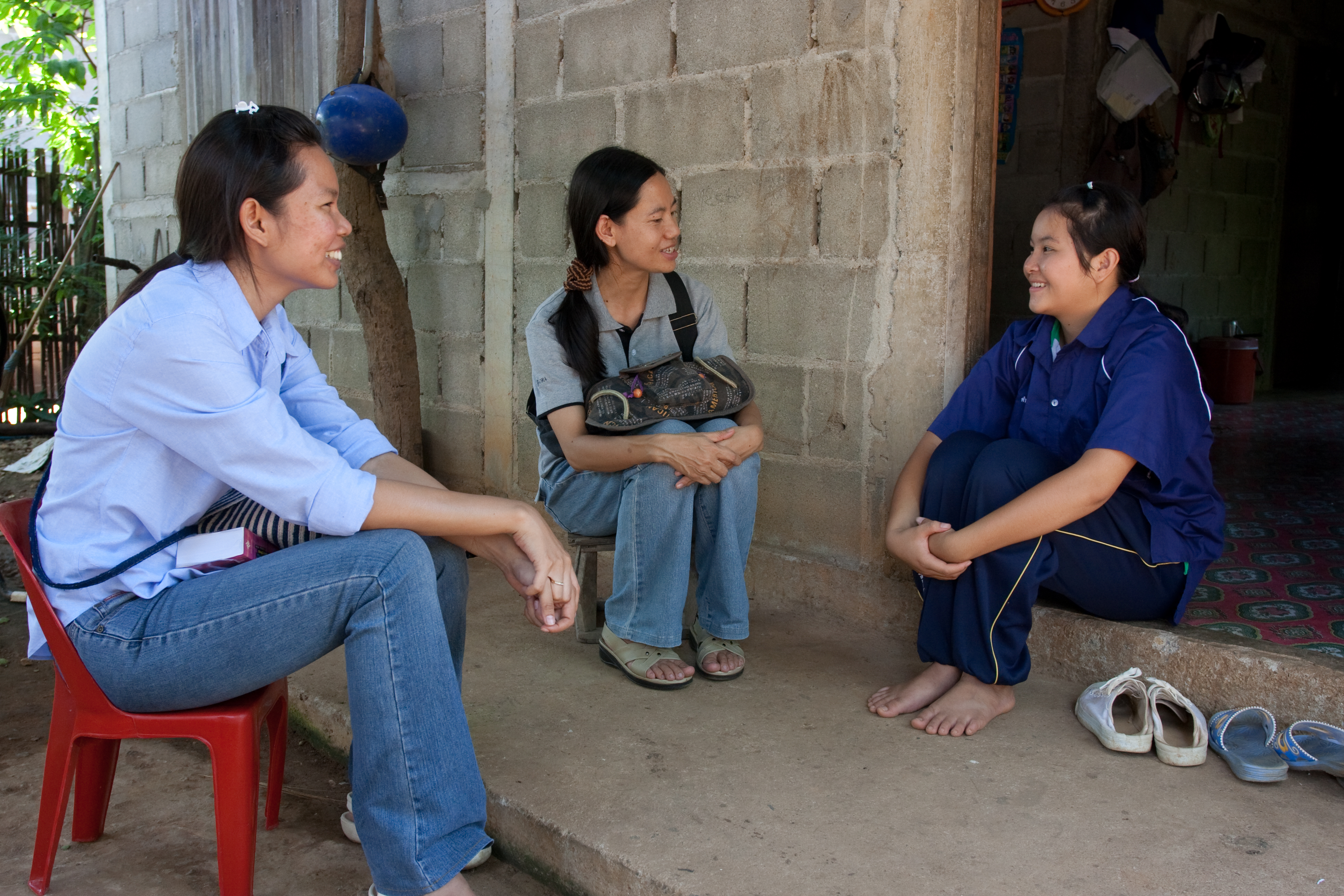 Social Workers visit Girl