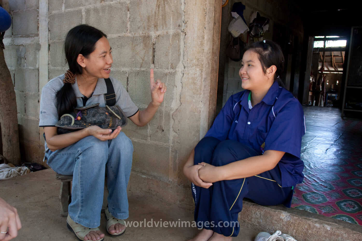 Social Workers visit Girl