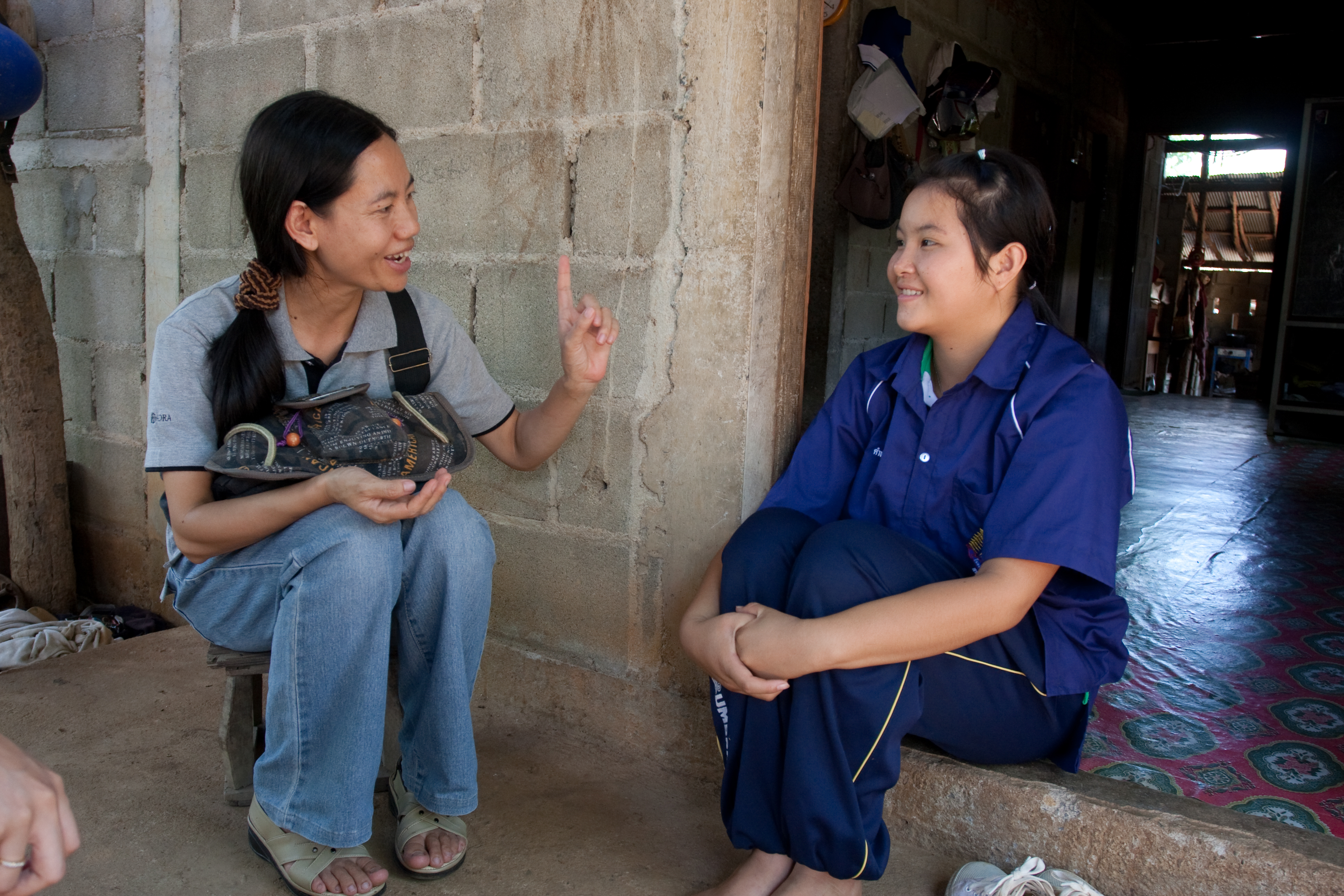 Social Workers visit Girl