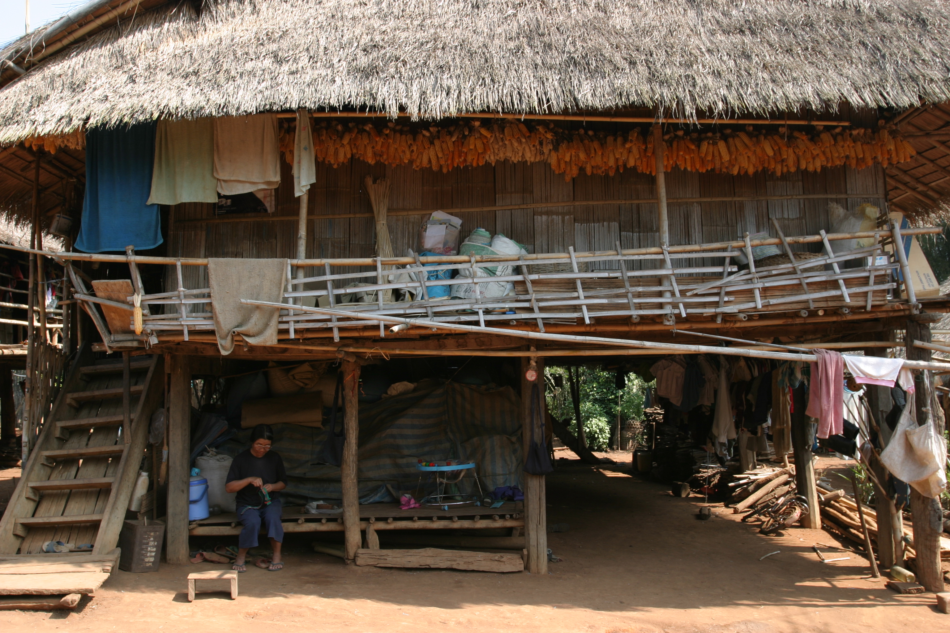 House in Ethnic Village in Thailand