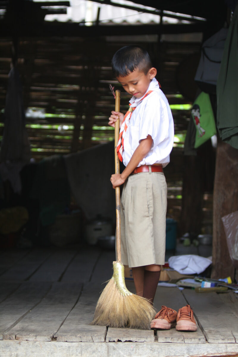 Boy in Thailand — Young Thai boy at home after school — Thailand, child, children, boy student