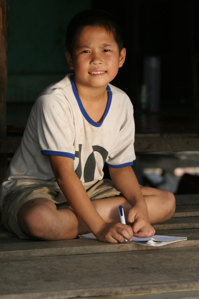 Boy in Thailand — Young Thai boy at home after school — Thailand, child, children, boy student