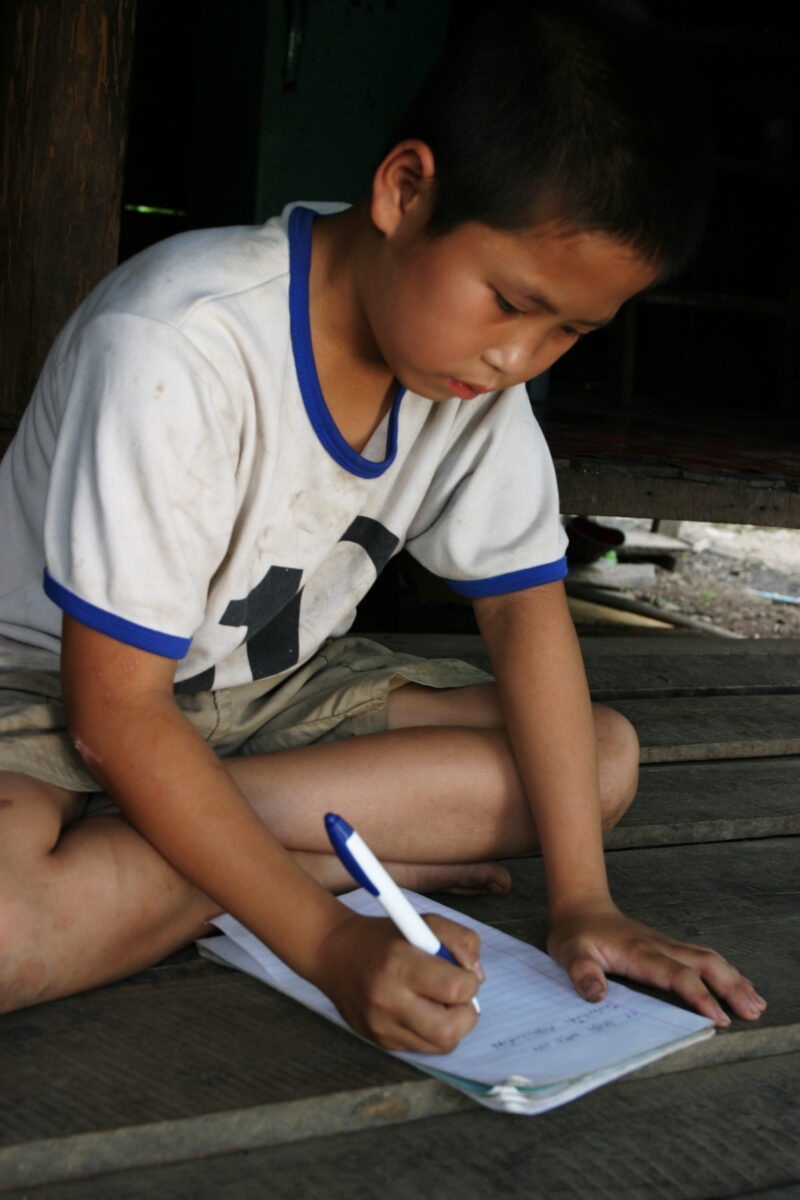 Boy in Thailand — Young Thai boy at home after school — Thailand, child, children, boy student