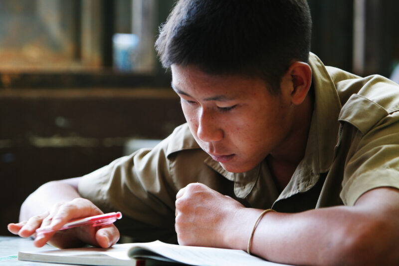 Student In School in Thailand — Students at a school in Ruarl Thailand — Thailand, children, students, school