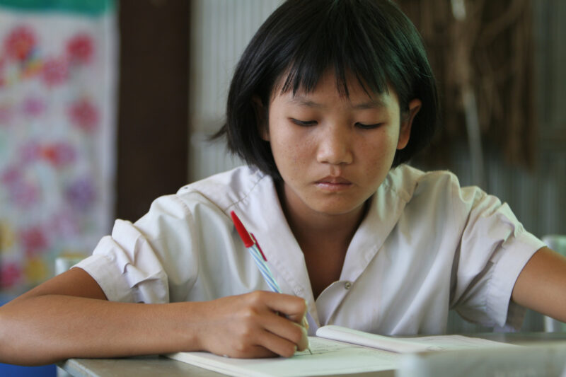 Student In School in Thailand — Students at a school in Ruarl Thailand — Thailand, children, students, school