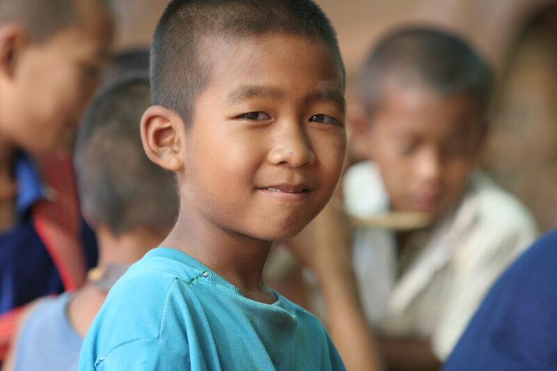 Boy in Thailand — Boys at their school playground in rural Thailand — Thailand, child, children, boy, boys