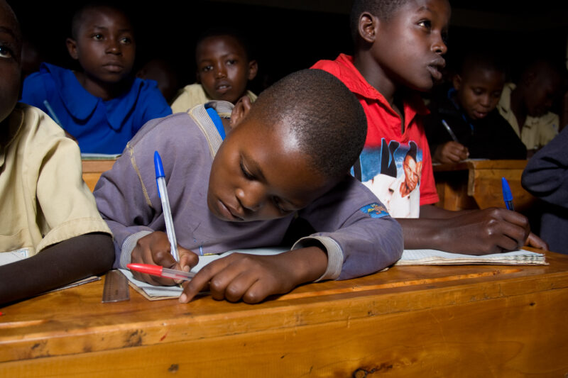 Students Attend School in Rwanda — Students in a School built with funding from ADRA and the Canadian Government — Africa, Rwanda