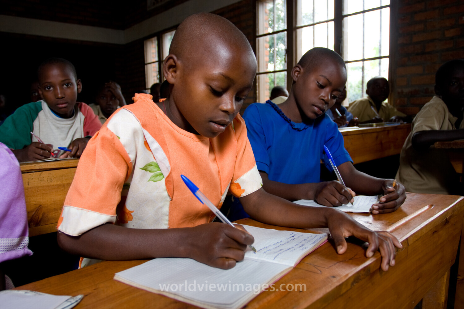 Students Attend School in Rwanda