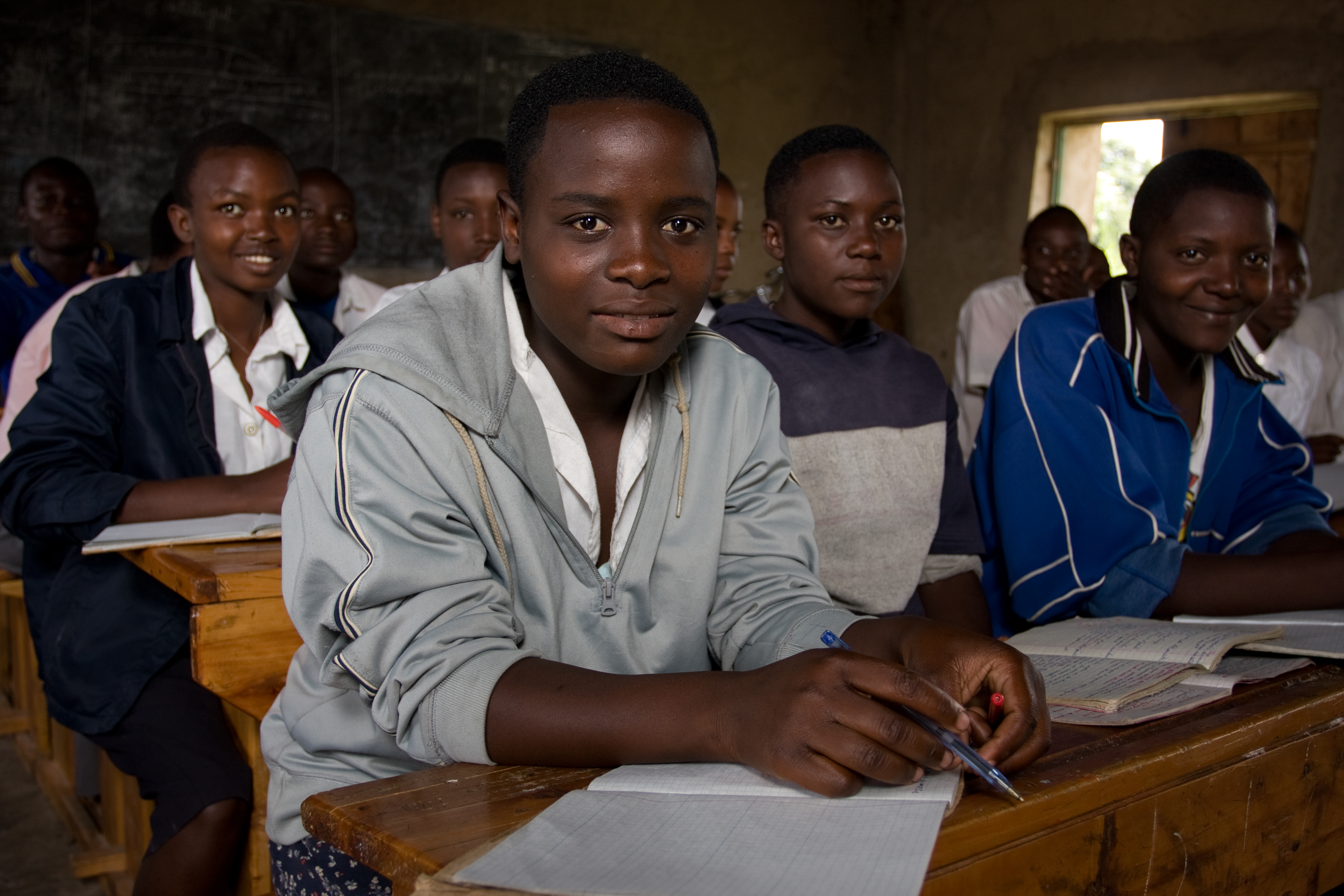 Students Attend School in Rwanda