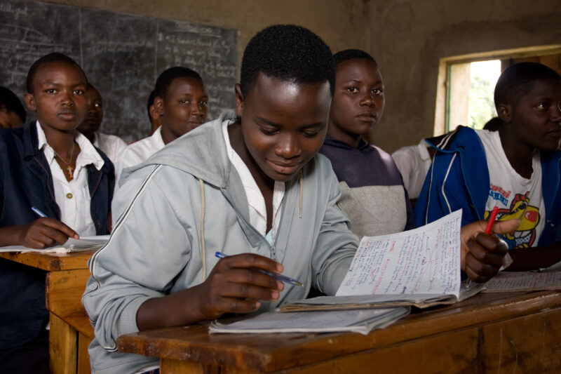 Going back to school — Teenage girl goes back to school after dropping out in Grade 3 — Africa, Rwanda, school, education Teenage, girl