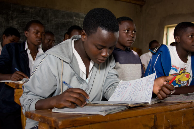 Going back to school — Teenage girl goes back to school after dropping out in Grade 3 — Africa, Rwanda, school, education Teenage, girl