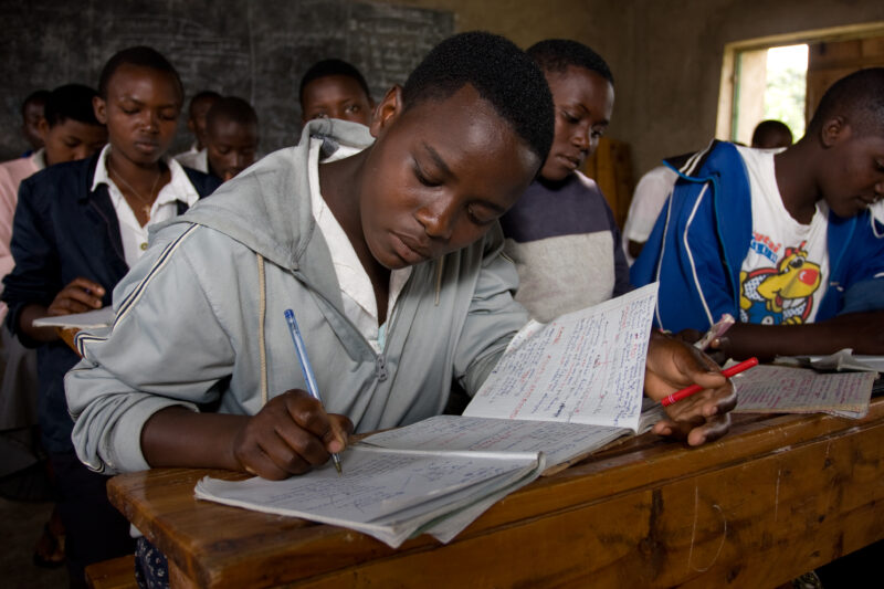 Going back to school — Teenage girl goes back to school after dropping out in Grade 3 — Africa, Rwanda, school, education Teenage, girl