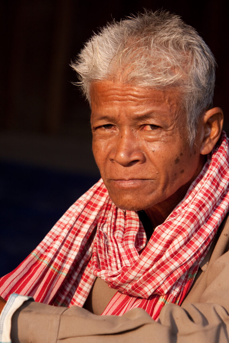 Elder Man in Cambodia — Stock Images of elderly people of the country of Cambodia — Cambodia, poverty, people, faces, elders