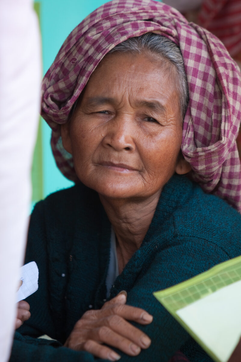 Elderly Woman in Cambodia — Stock Images of elderly people of the country of Cambodia — Cambodia, poverty, people, faces, elders