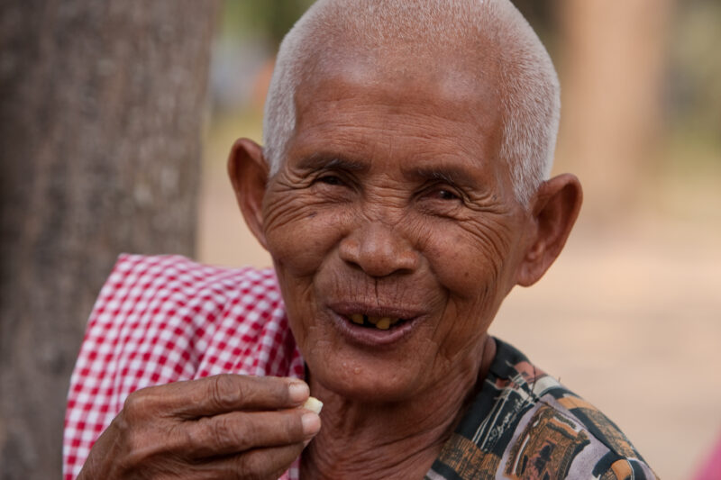 Elder Man in Cambodia — Stock Images of elderly people of the country of Cambodia — Cambodia, poverty, people, faces, elders