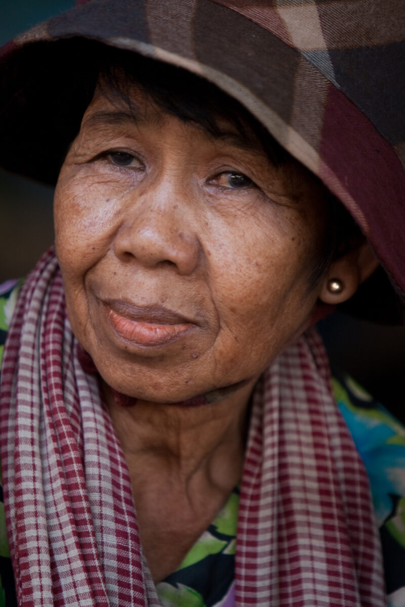 Elderly Woman in Cambodia — Stock Images of elderly people of the country of Cambodia — Cambodia, poverty, people, faces, elders