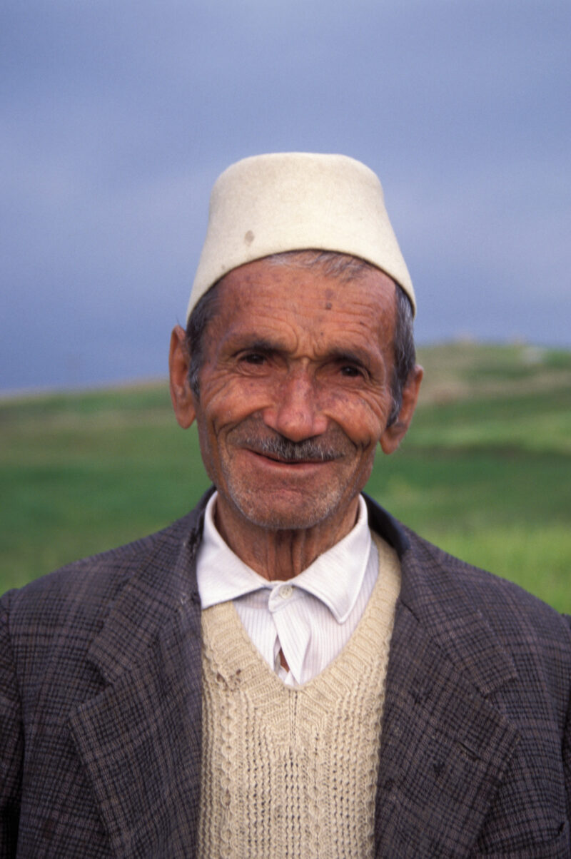 Elder Muslim Man in Albania — Elderly Muslim man in Rural Albania — Albania, man, men, Muslem, elder