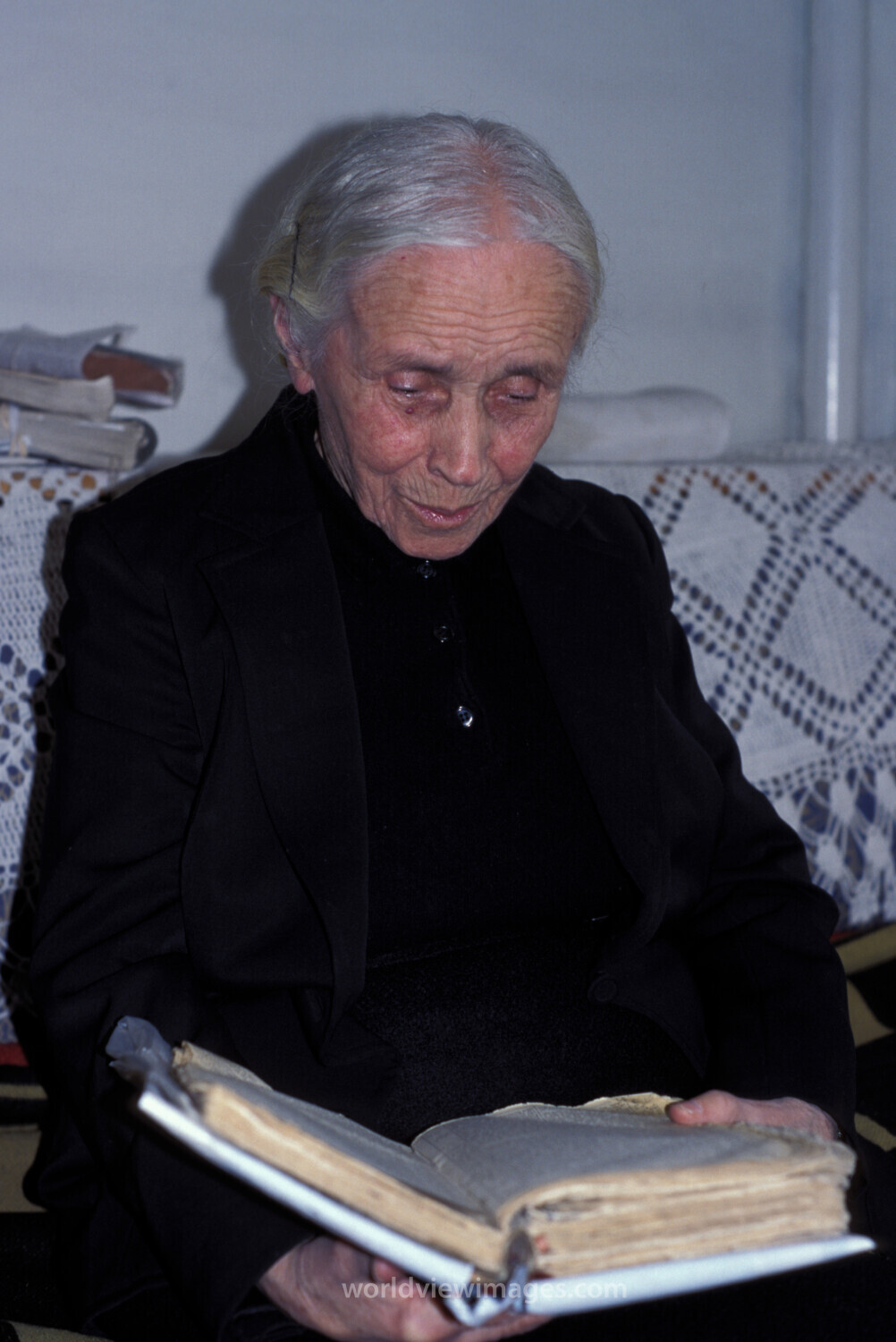 Elder woman in Albania