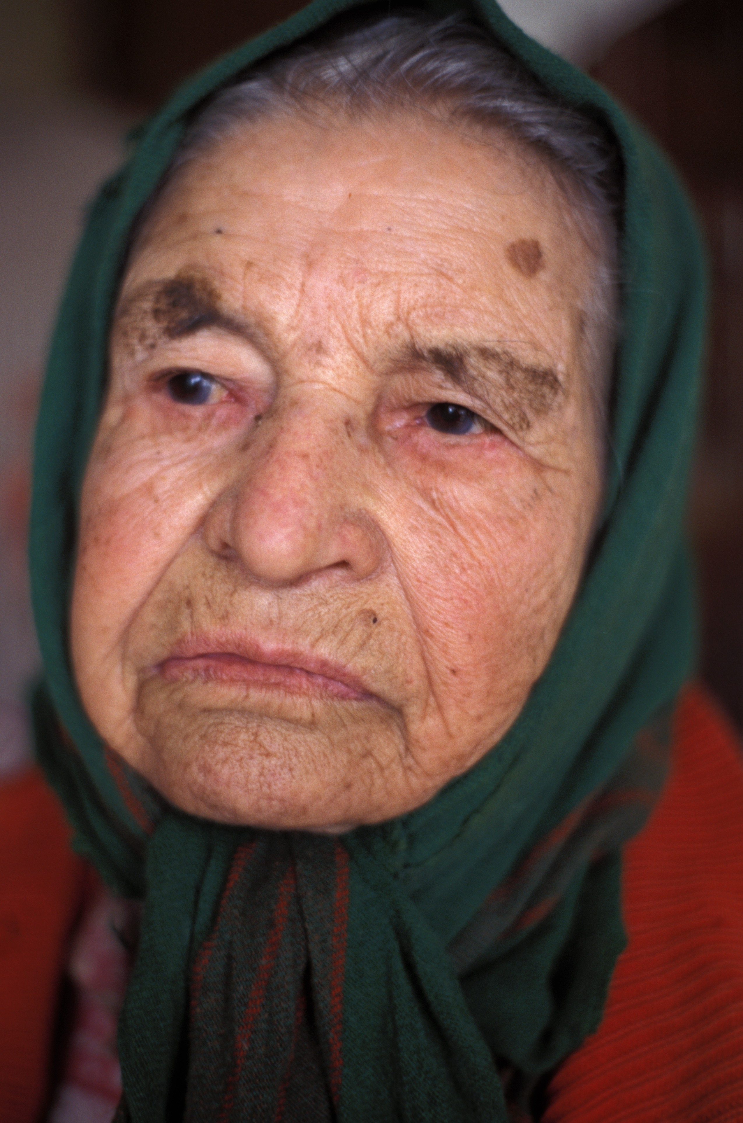 Elder Woman with Scarf