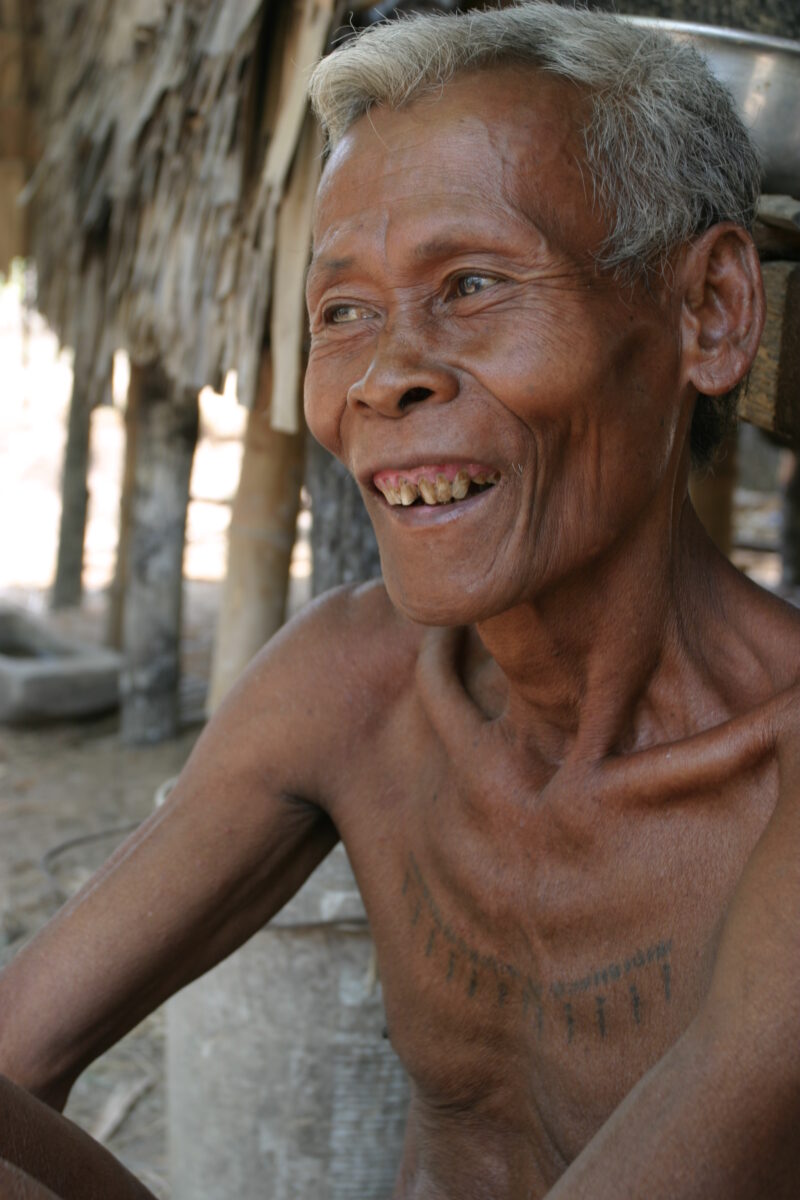 Man in Cambodia — Stock Images of elderly people of the country of Cambodia — Cambodia, poverty, people, faces, elders