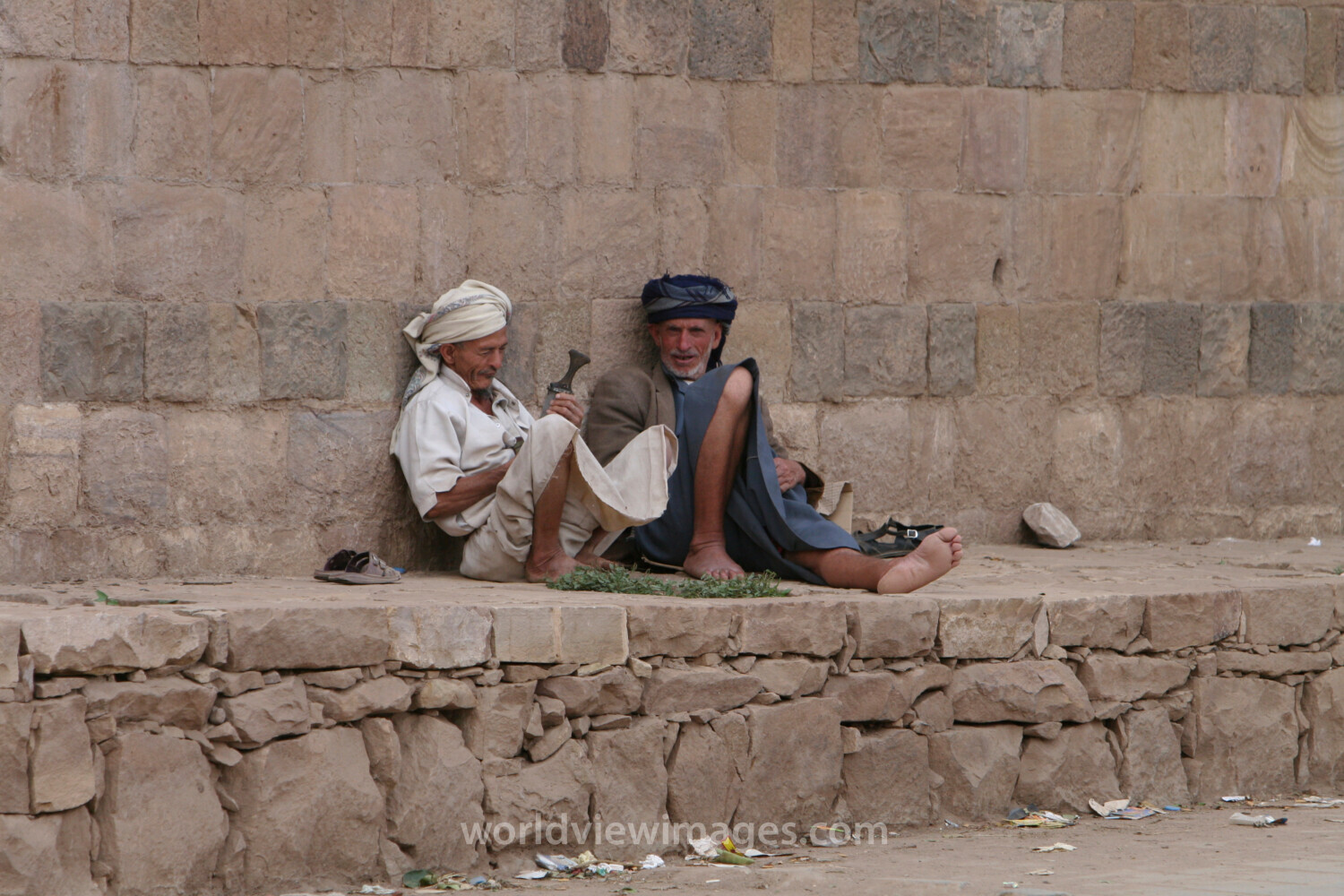 Elderly Men in Yemen