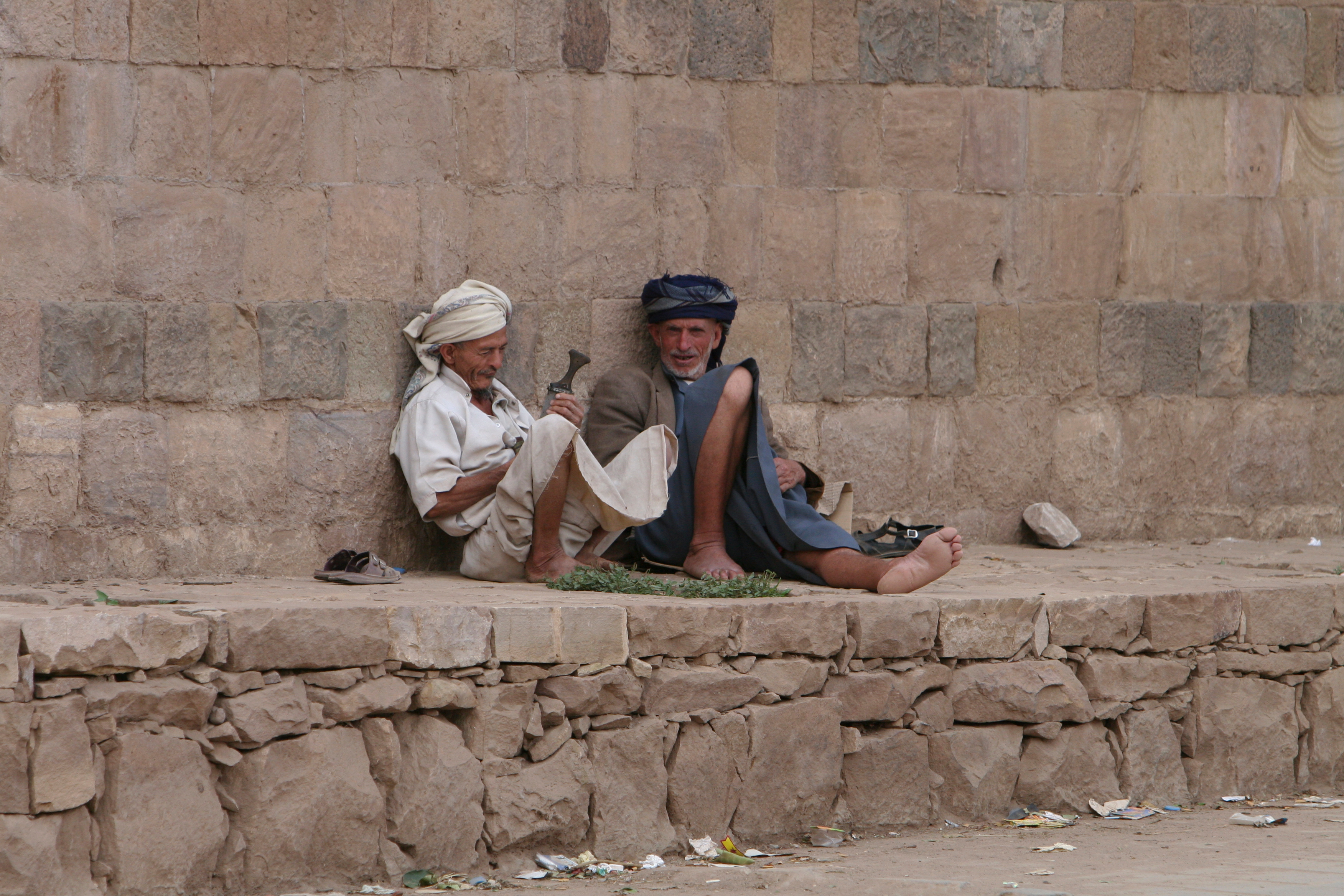 Elderly Men in Yemen