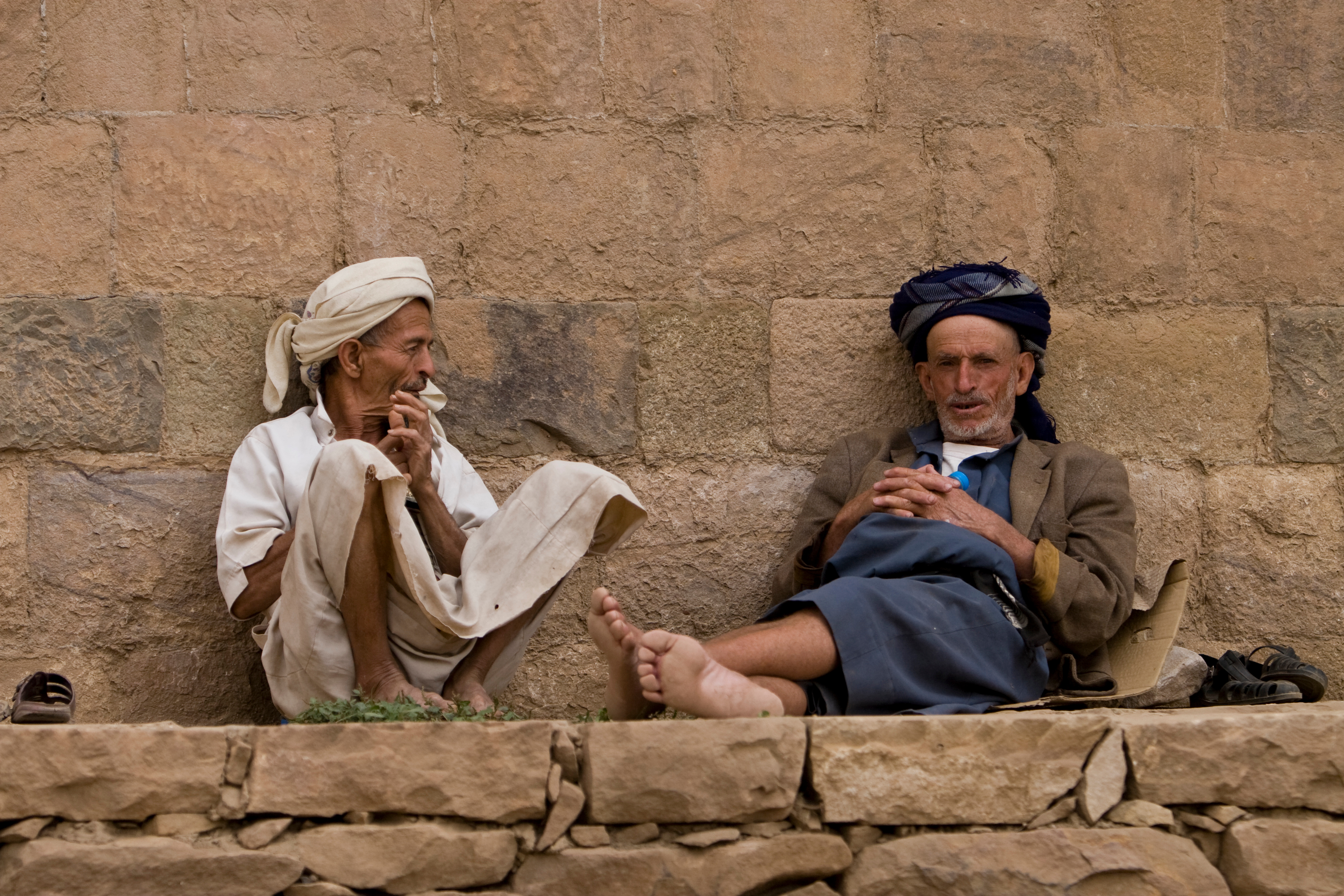 Elderly Men In Yemen