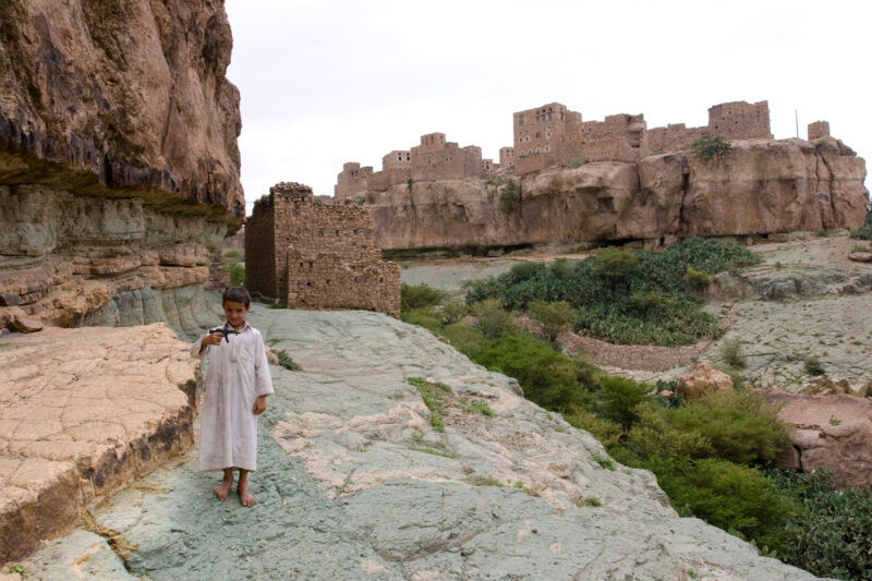 Abandoned Village in Yemen — Old abandoned settlement near Sana'a, Yemen — Yemen, archaeology, ruins, abandoned