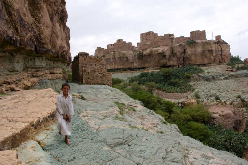 Abandoned Village in Yemen — Old abandoned settlement near Sana'a, Yemen — Yemen, archaeology, ruins, abandoned