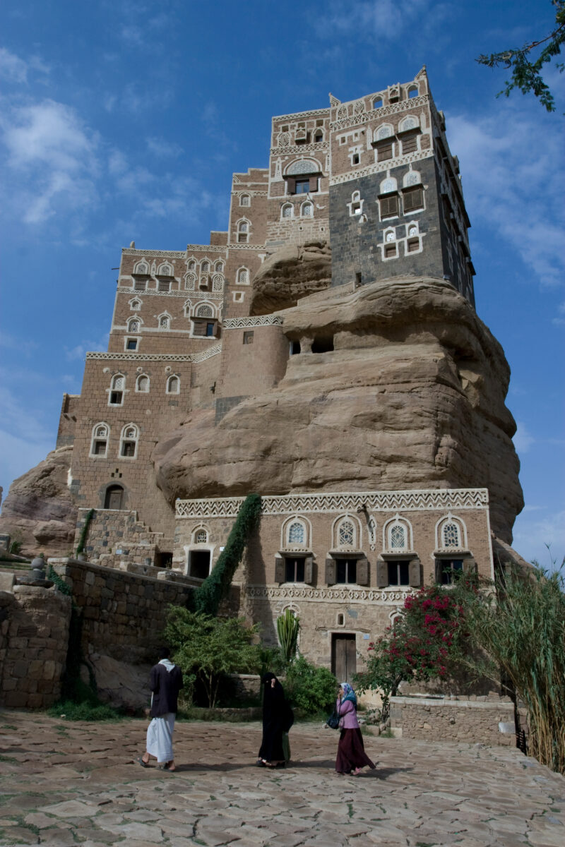House on A Rock — Yahyas Old Summer Palace in Dar Al Hajjar, Wadi Dhar, Yemen, Houses, homes, — Yemen, Dar Al Hajjar, Wadi Dhar, Yemen