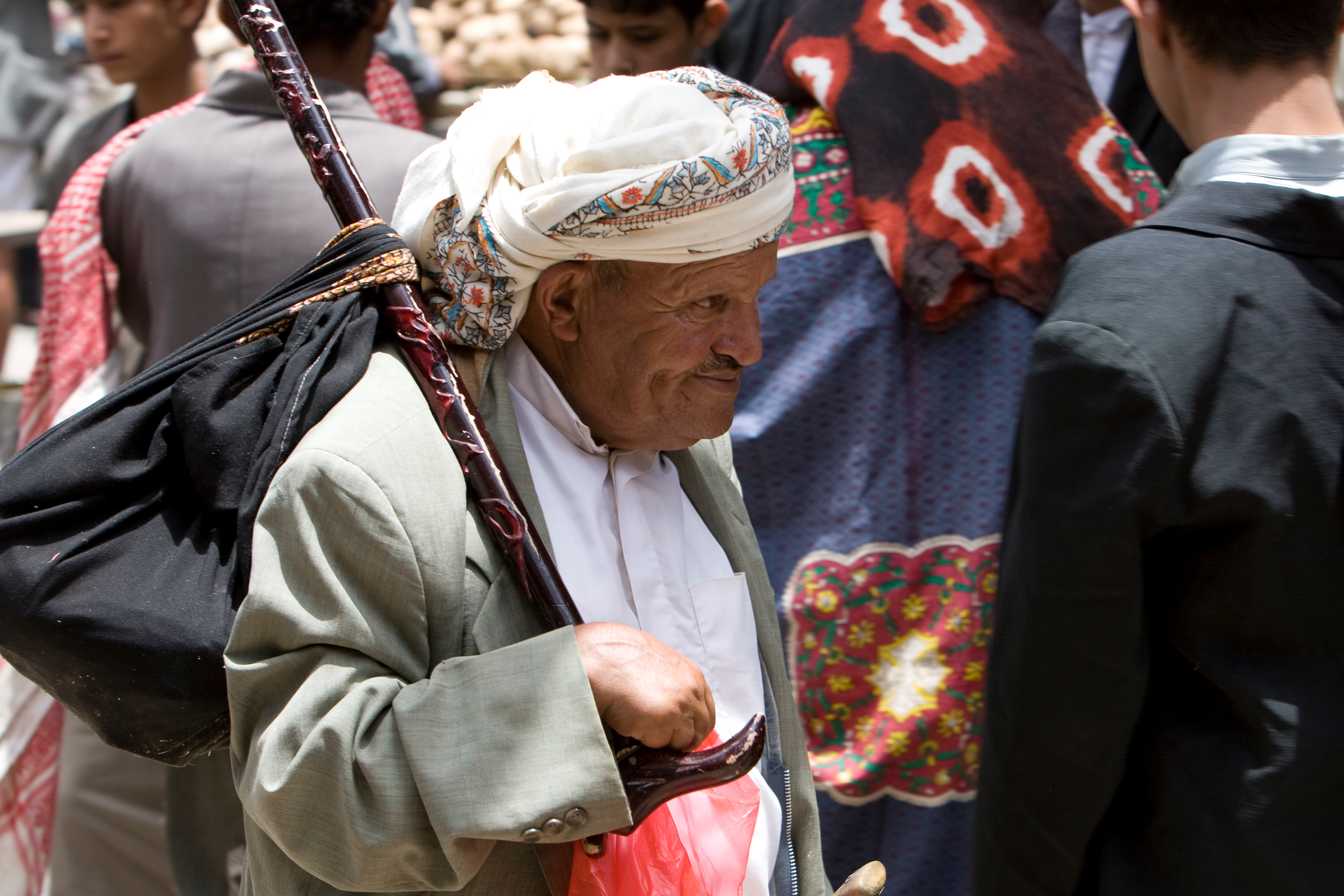 Elderly Man in Yemen Market