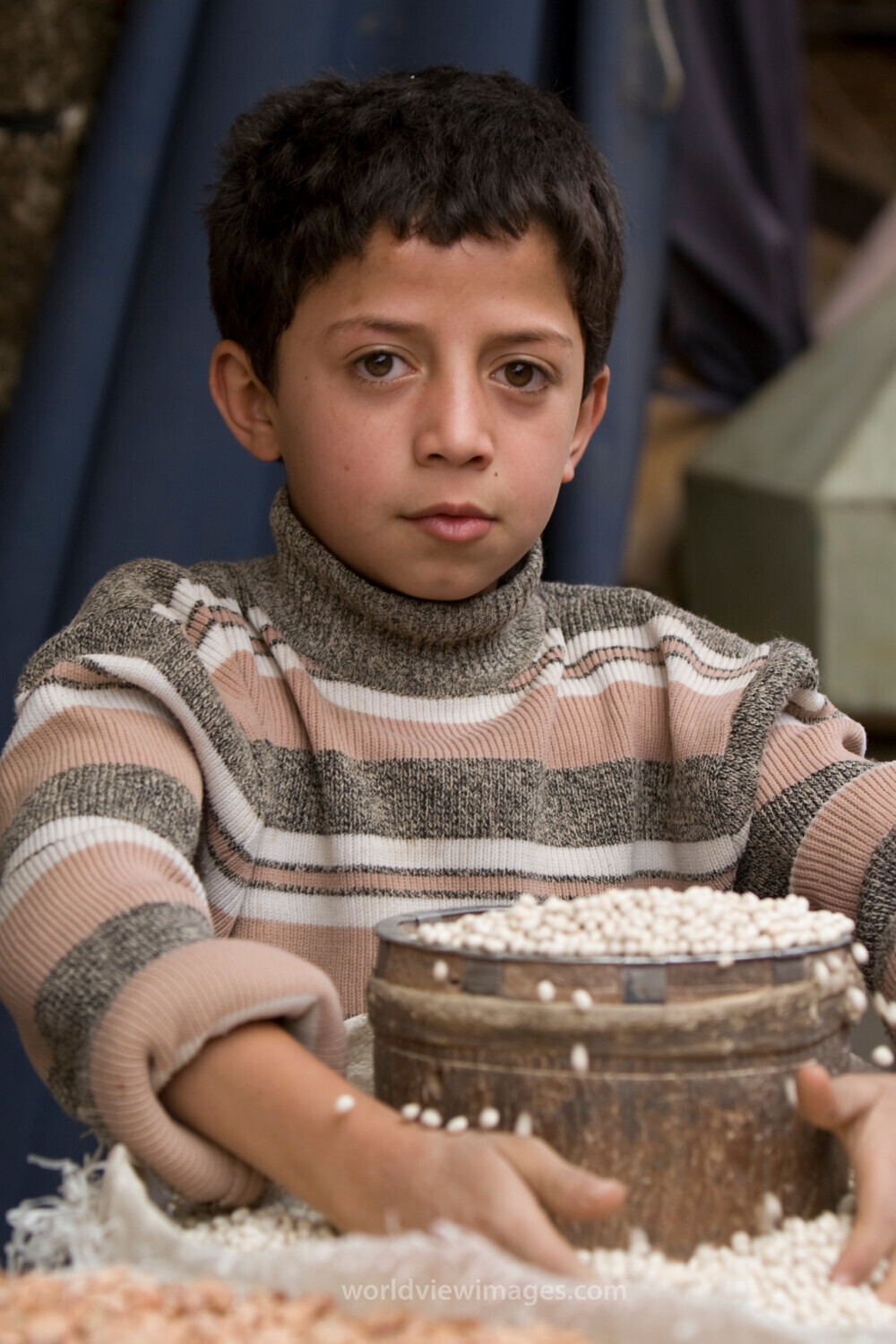 Young Boy in the Market in Yemen