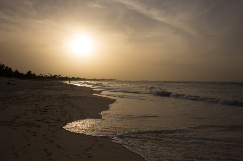 Sunset in the Dominican Republic — Sunset on the beaches of the Dominican Republic — Dominican Republic, sunset, beaches, beach, ocean