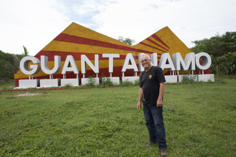 Guantanamo Bay — Entrance sign to notorious Guantanamo region of Cuba — Cuba