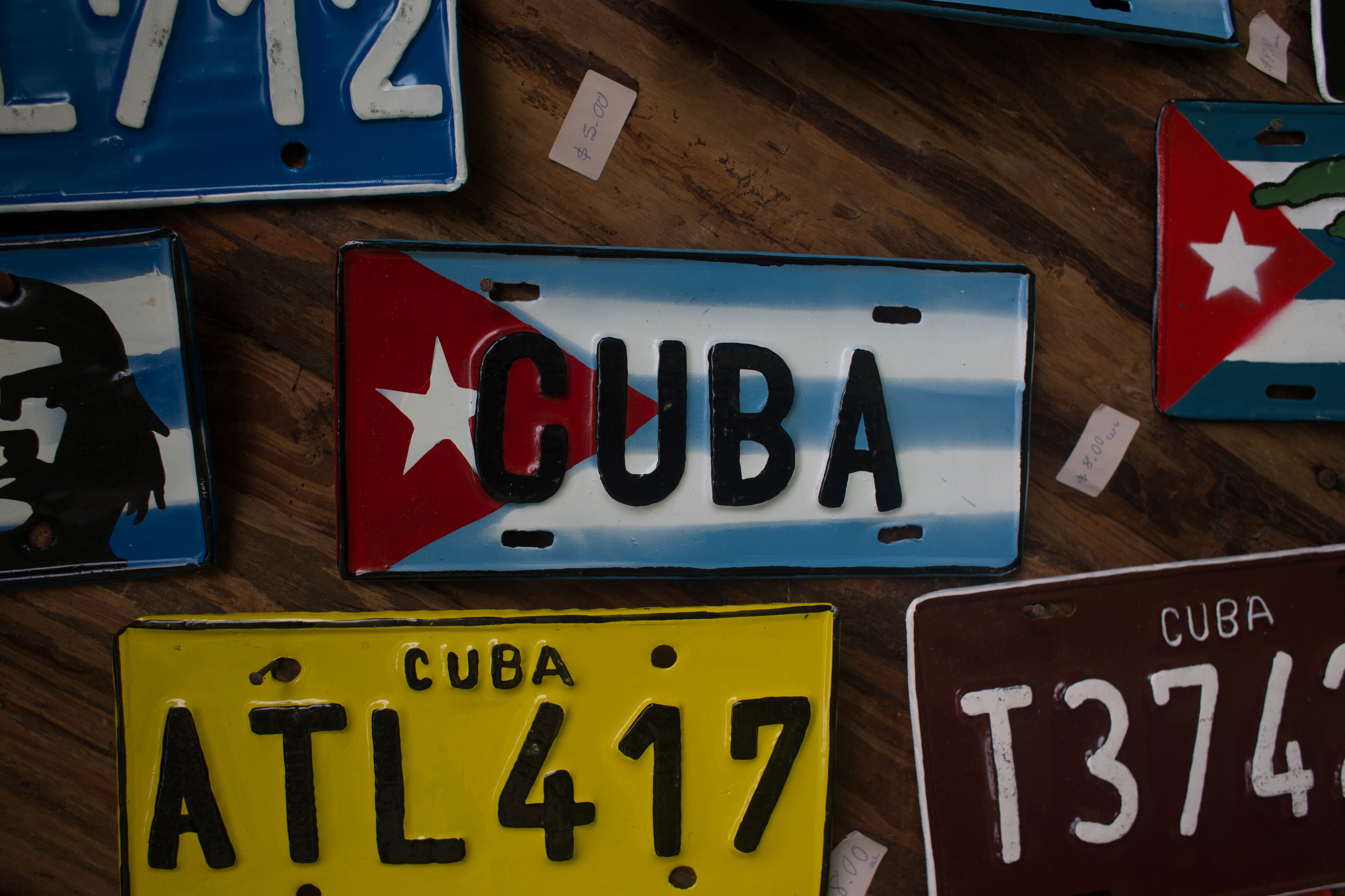 License Plates in Cuba