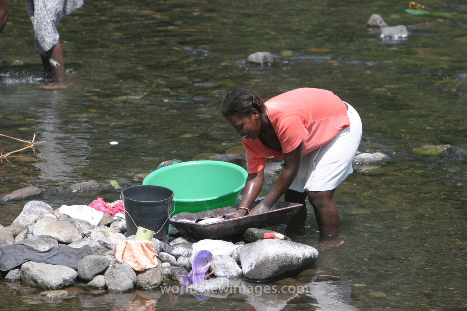 Wash Day in Sao Tome
