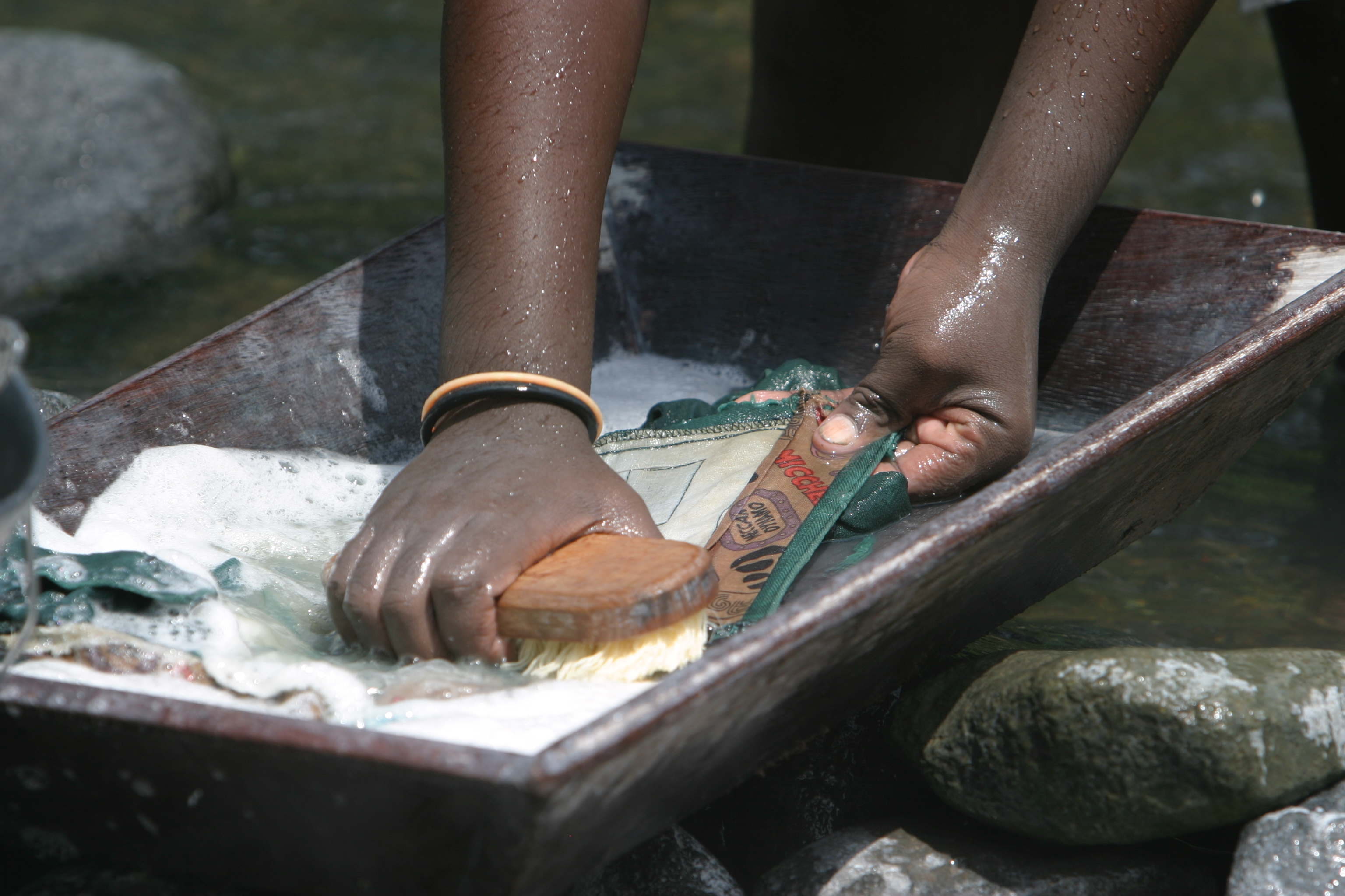 Wash Day in Sao Tome
