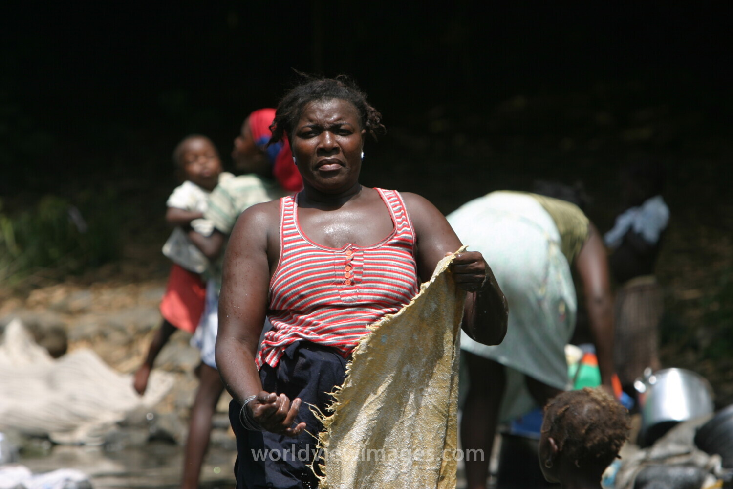 Wash Day in Sao Tome