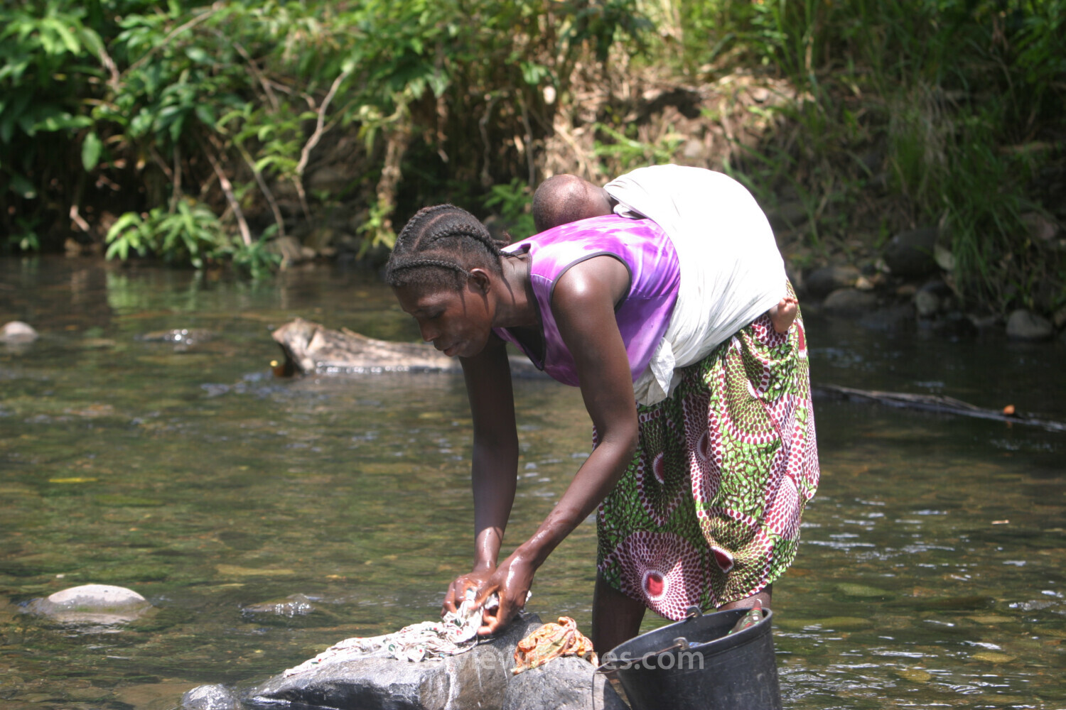 Wash Day in Sao Tome