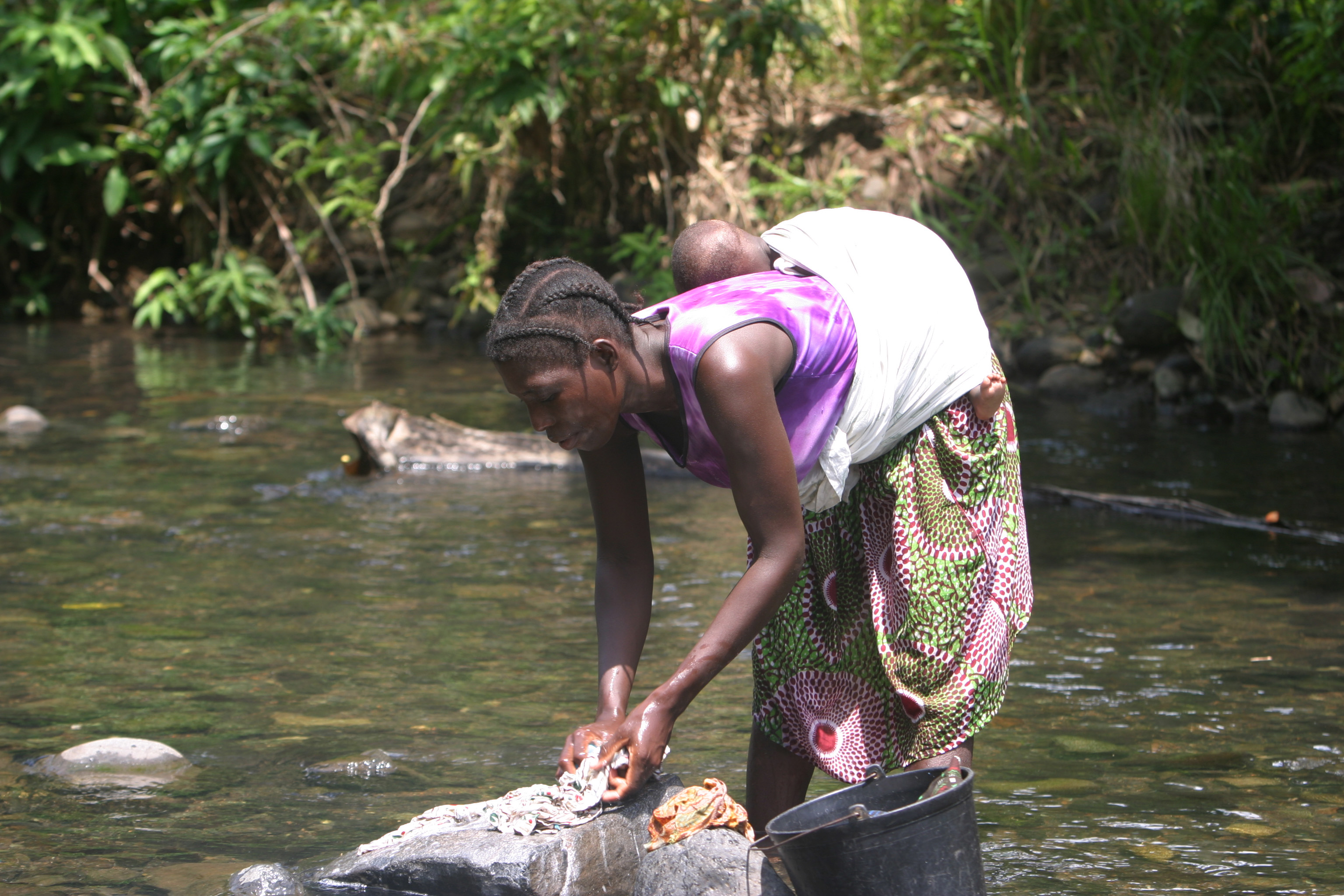 Wash Day in Sao Tome