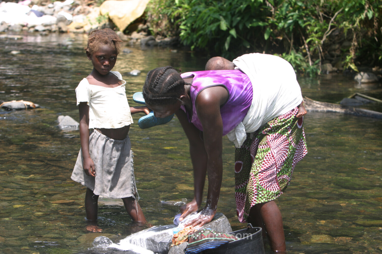 Wash Day in Sao Tome