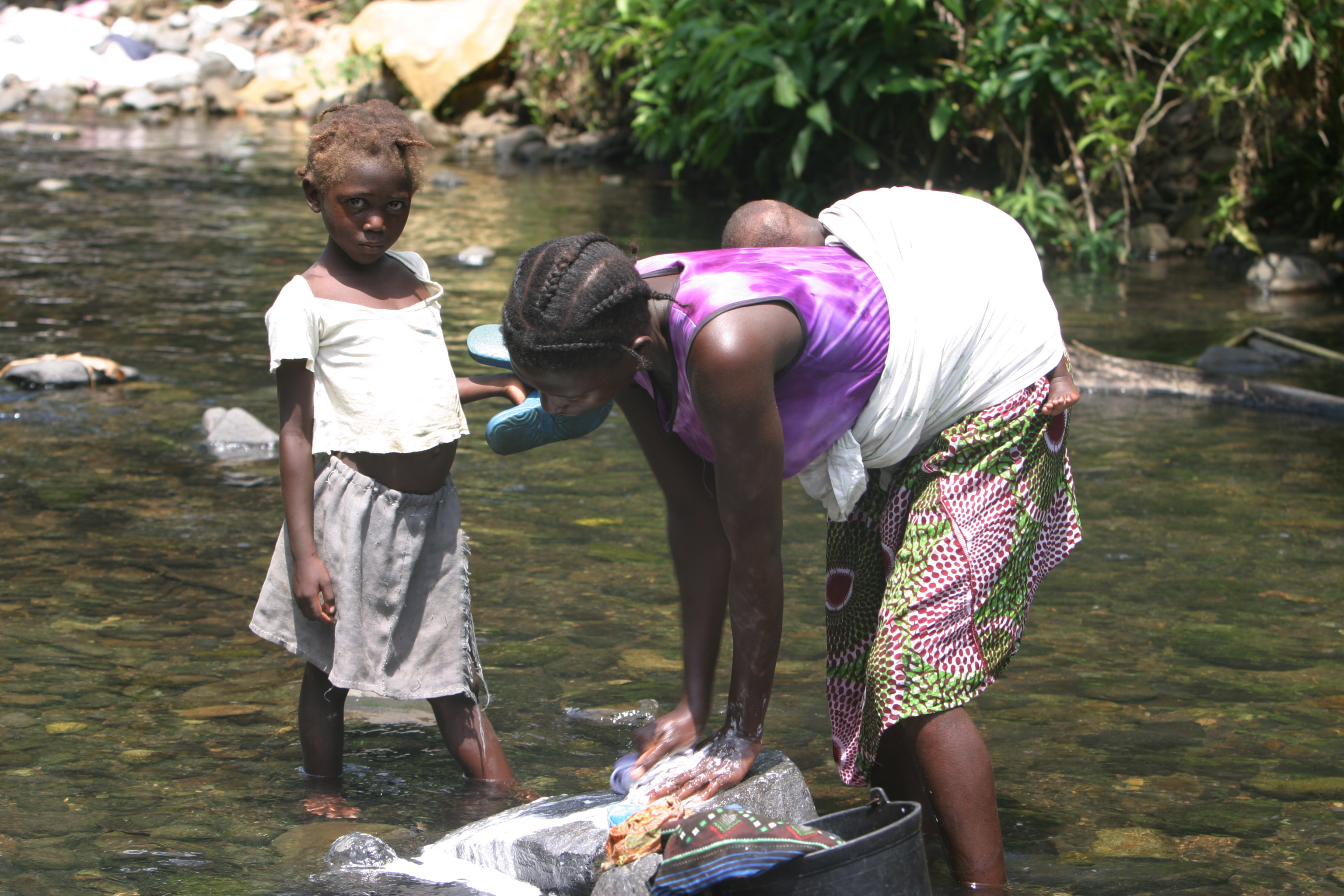 Wash Day in Sao Tome