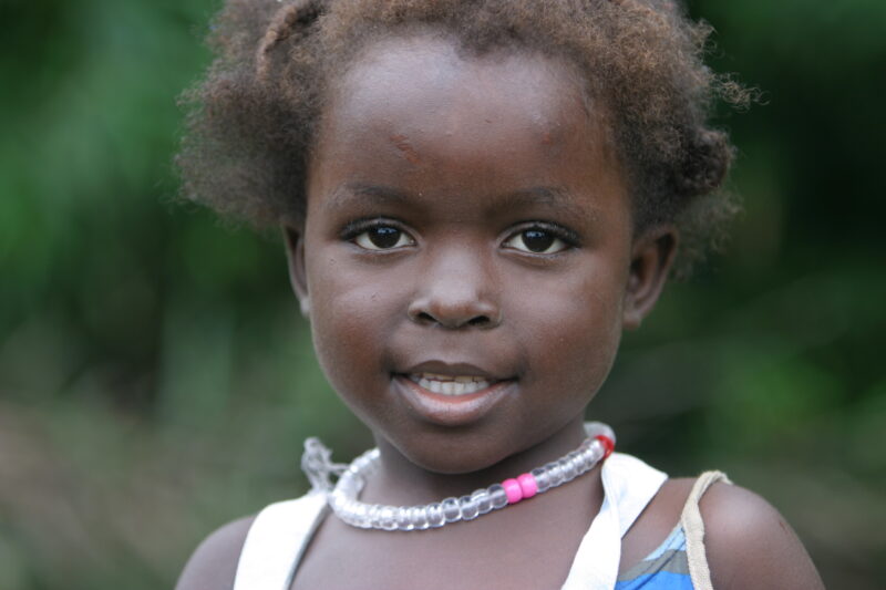 Girl in Sao Tome — Stock Photos of girls in Sao Tome, Africa — Sao Tome, Africa, children, faces, girls