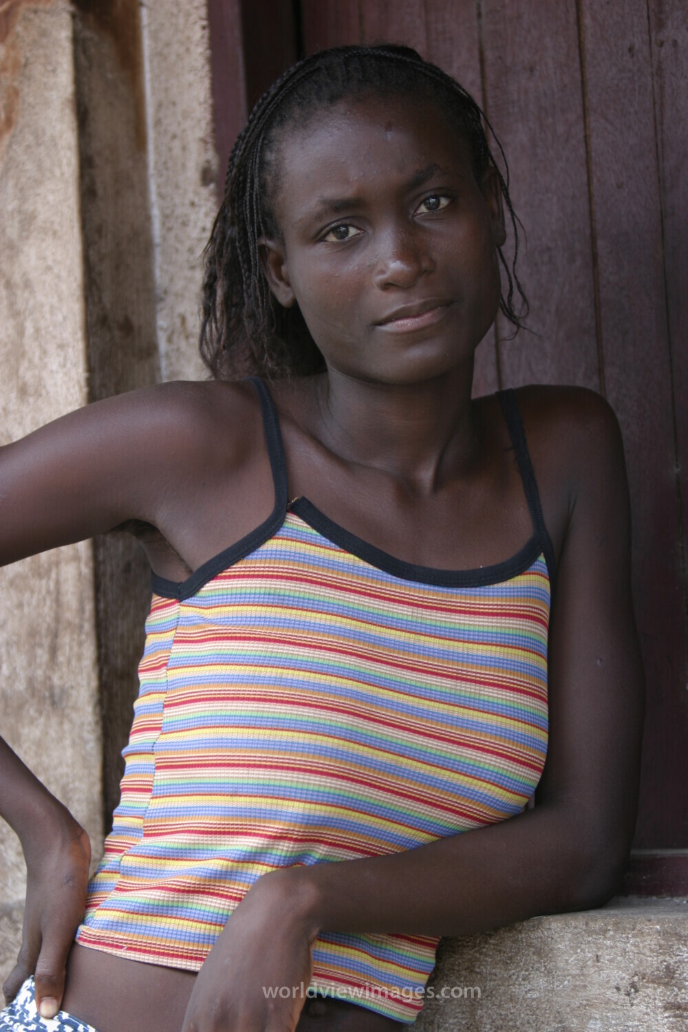 Girl in Sao Tome