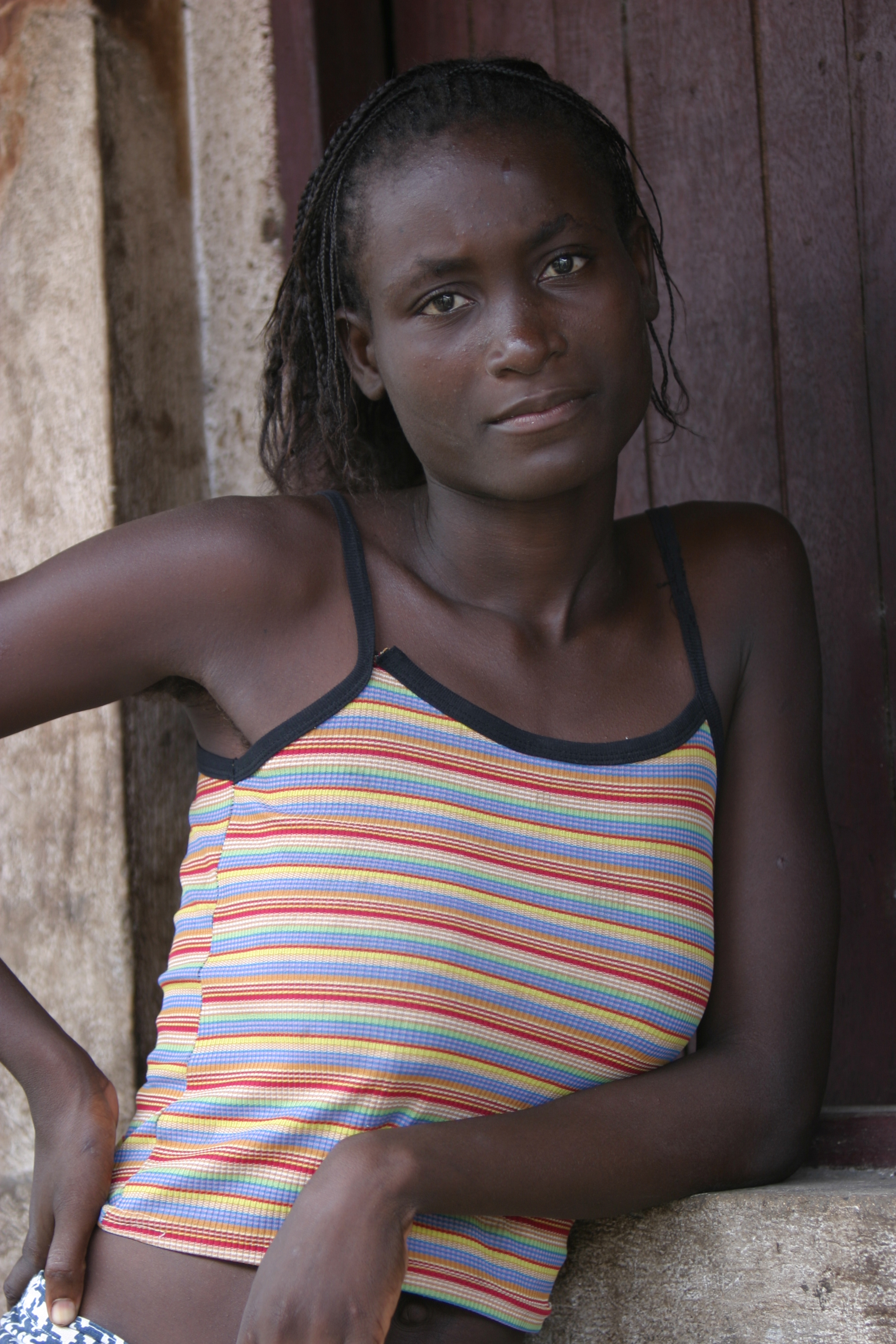 Girl in Sao Tome